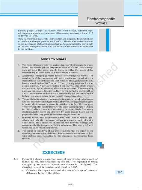 Electromagnetic Waves - NCERT Book of Class 12 Physics Part I