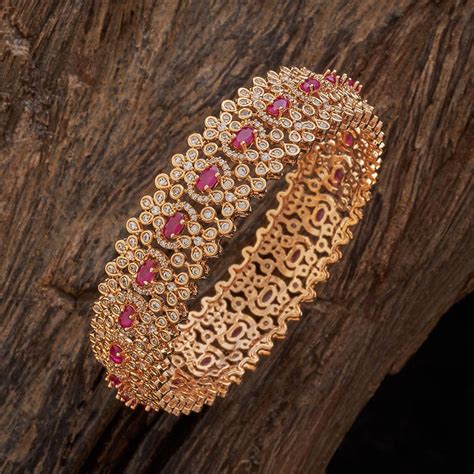 Explore the Best Zircon Bangles Online | Dazzle in Zircon Stone Bangles