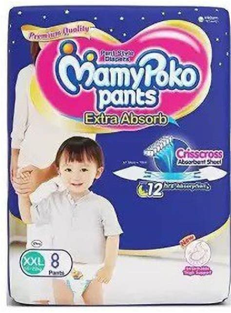 MamyPoko PANTS Extra Absorb Diaper Pants XXL - 8 Counts - XXL (8 Pieces ...