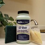 Image result for BATHWORKS 16 Oz. EZ Etch Porcelain, Ceramic, And Glass Etching Paste Kit, Green/Paste