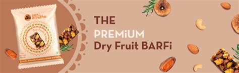 GO DESi Dry Fruits Barfi | 20 Individually Wrapped Barfis | Dates Bar ...
