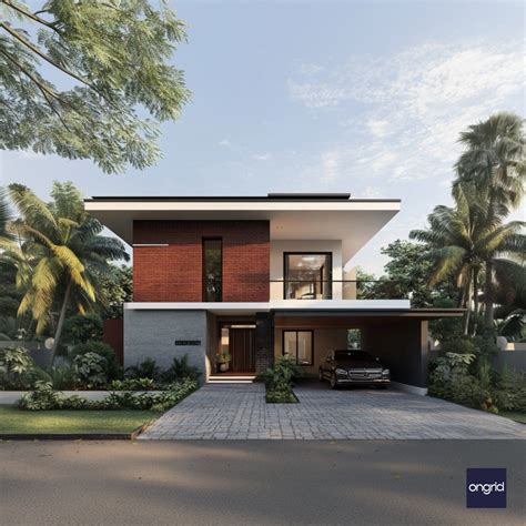Luxurious Tropical Modern Duplex Home Design – Ongrid Design