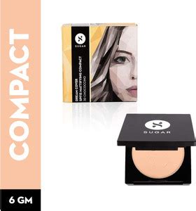 SUGAR Cosmetics Dream Cover SPF15 Creamy Mattifying Compact, Enriched ...