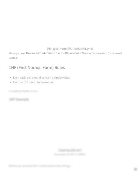 Normalization in DBMS Example 的图像结果