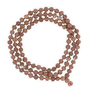 SATAT Rudraksha Mala 108+1 Beads Original | Certified from an ISO ...