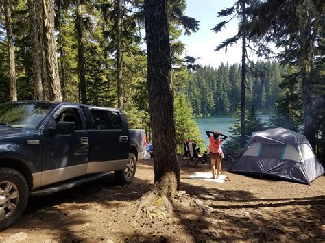 hideaway lake campground in mt hood national park, oregon : r/camping