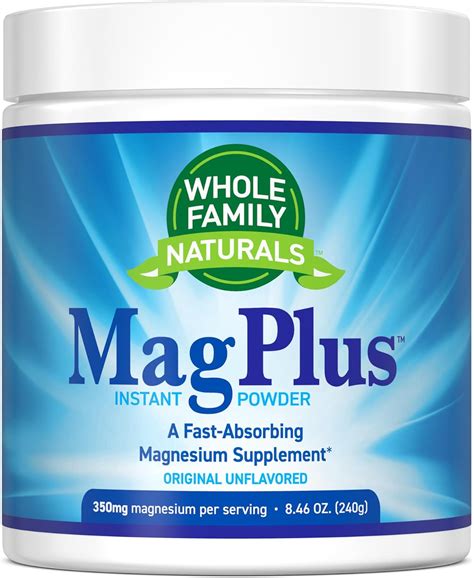 Amazon.com: Magnesium Powder Supplement - MagPlus - Natural Calm ...