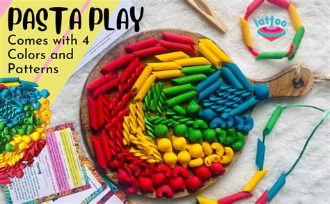 Buy Lattooland Sensory Colourful Pasta Play Kit for Kid Activities ...
