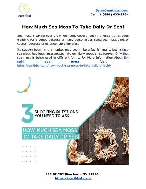 PPT - How Much Sea Moss To Take Daily Dr Sebi PowerPoint Presentation ...