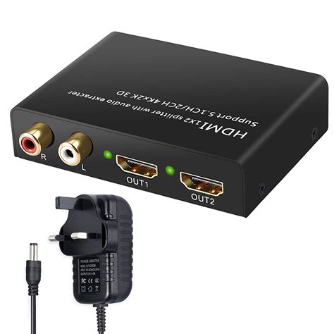 Microware HDMI Audio Extractor 4K DAC HDMI To Optical SPDIF Toslink ...