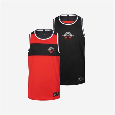 Kids Basketball Reversible Tank Top T500 - Black