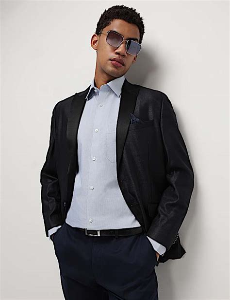 Buy Pure Cotton Textured Full Sleeves Shirt at Marks & Spencer