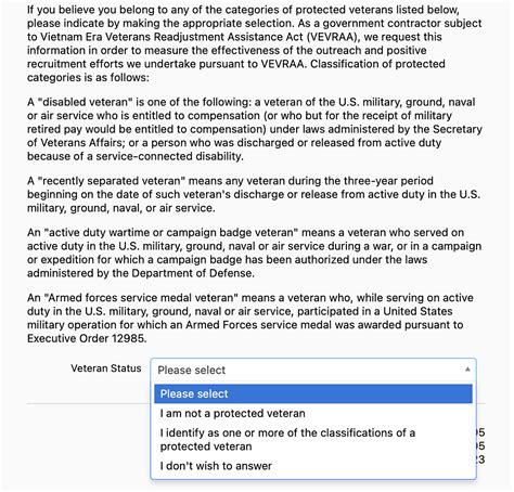 Protected Veteran Meaning