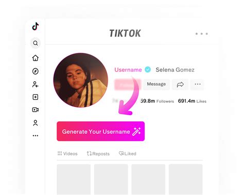 TikTok Username Generator Tool | Free - Fansoria