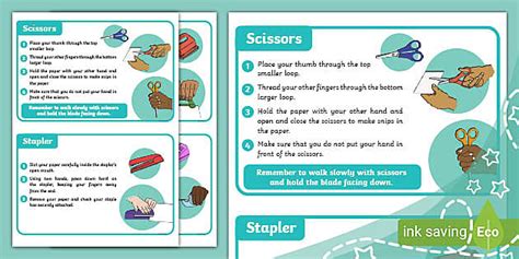 How To Use Crafting Tools Safety Cards (teacher made)
