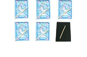 Kanak Mall Scratch Book for Kids Rainbow Color Art Notepad with Wooden ...
