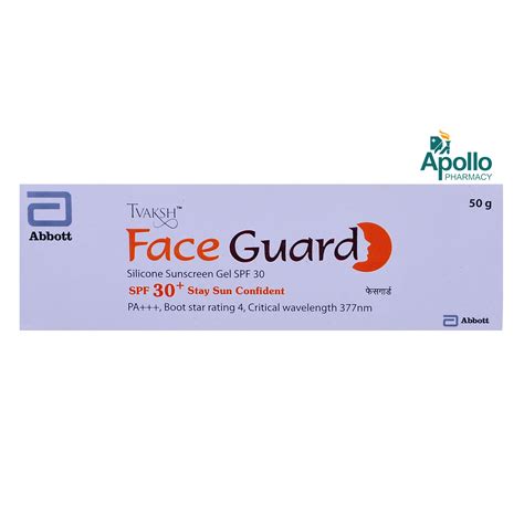 Tvaksh Face Guard Silicone Sunscreen Gel SPF 30+ PA+++, 50 gm Price ...