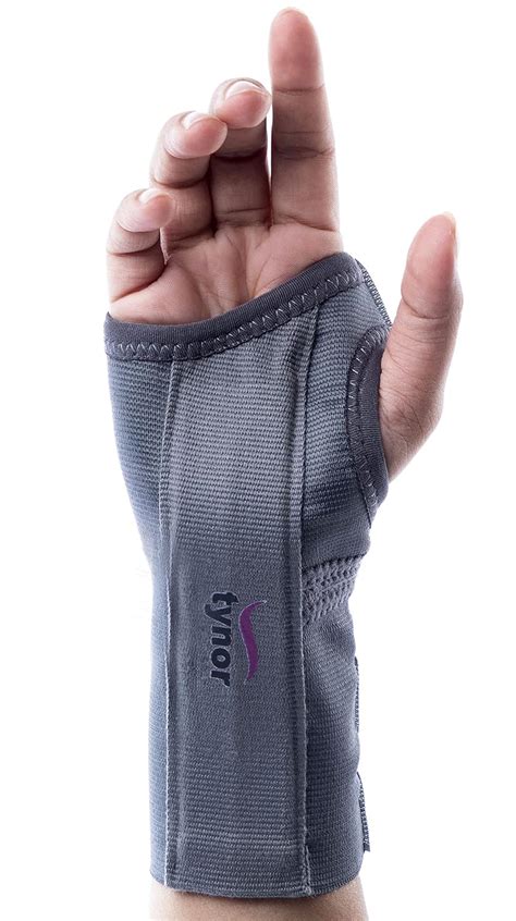 Buy Tynor Elastic Wrist Splint, Grey, Right, Medium, 1 Unit Online at ...