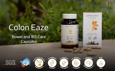 Buy Purely Yours Colon Eaze Bowel and IBS Care Capsules for Regulates ...