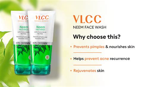 VLCC Neem Face Wash - 150ml X 2 | Buy One Get One (300ml) | Fights Acne ...