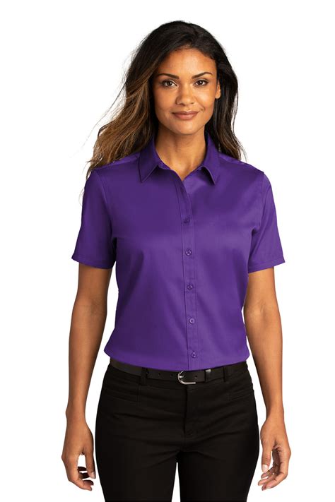 Port Authority Women's Short Sleeve SuperPro React Twill Shirt ...