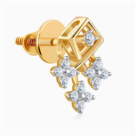 Gold Auric Lab Grown Diamond Earrings | Earrings | AllJewellery
