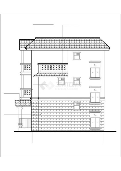 420平米2层框混结构单体别墅平立剖面设计CAD图纸（含地下室）_居住建筑_土木在线