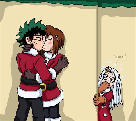IzuOcha Xmas Kiss by edCOM02 on DeviantArt | My hero academia episodes ...