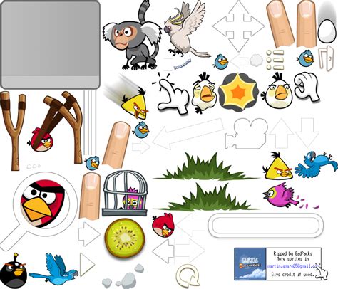 Download Tutorials - Angry Birds Rio Sprites PNG Image with No ...