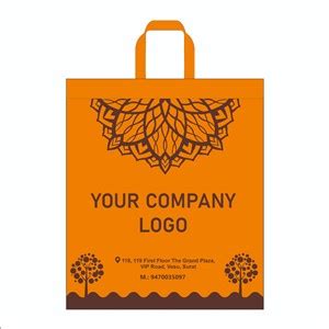 Loop Handle Non Woven Flat Bag | Bags Guru