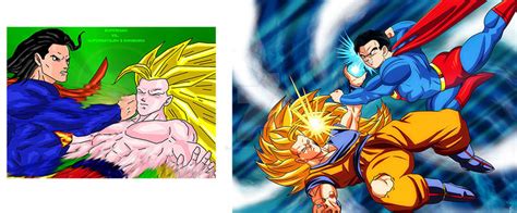 Super Saiyajin 3 Songoku vs Superman by joshdancato on DeviantArt
