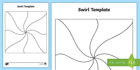 KS1 Swirl Template Worksheet / Worksheet