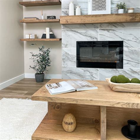 Modern Fireplace Mantels Organic Modern Design | Winter Mantel Decor