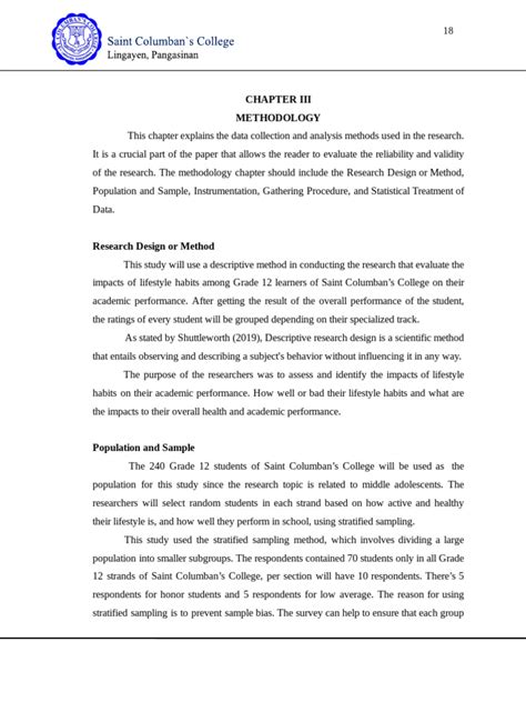 Image result for Research Chapter 3 Example PDF