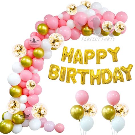 Alaina Happy Birthday Decoration Kit 55 Pcs Combo Pack for Girls Boys ...