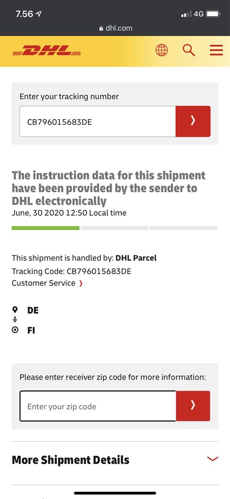 DHL Express Tracking Number 的图像结果