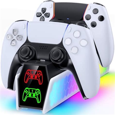 PS5 Controller Charger Station Compatible with DualSense & Edge ...