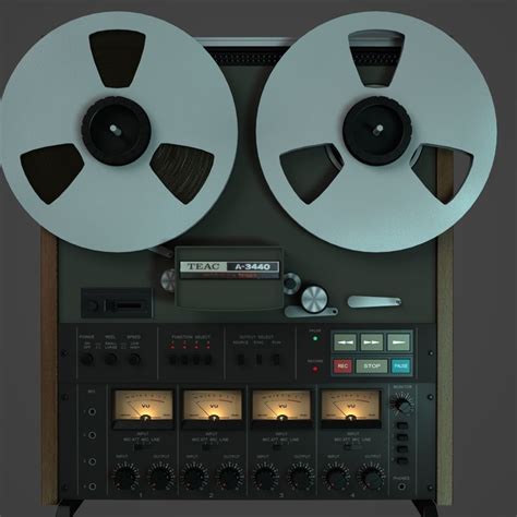 TEAC A-3440 Reel to Reel 8 Track Recorder | CGTrader