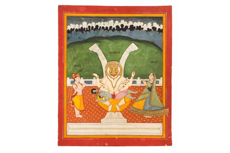 Lot 278 - THE FOURTH AVATARA OF LORD VISHNU, NARASIMHA,