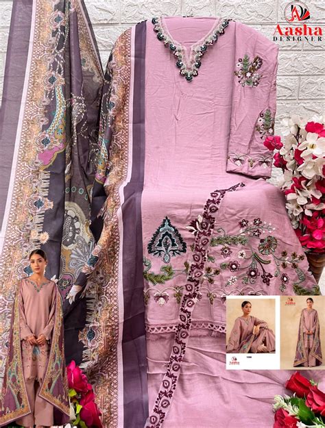 Aasha 1099 Rayon Pakistani Salwar Kameez Collection