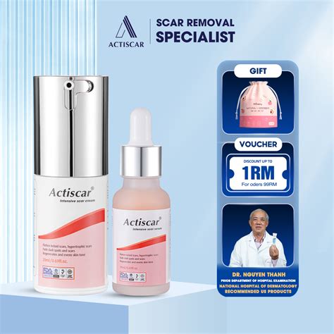[COMBO 2] Actiscar Scar Removal Cream And Serum Prevents Keloids, Hypertrophic Scars | Shopee ...