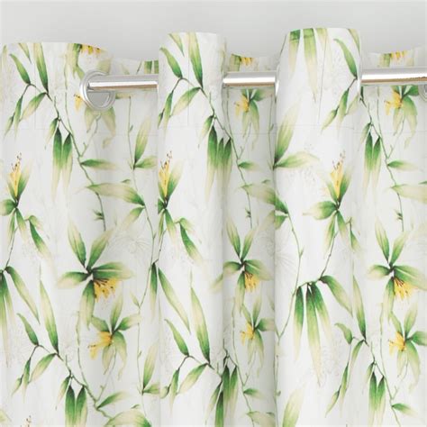 Buy Lavish Botanical Print Semi-Blackout Window Curtain - 135 x 160 cm ...