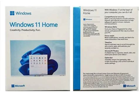 MICROSOFT Windows 11 Home Box Retail FPP Pack USB 3.0 - Lifetime ...