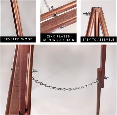 Buy Large Wedding Easel for Welcome Sign, Display Easel Stand for ...