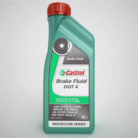 Líquido de frenos Castrol DOT 4 Modelo 3D $19 - .max .3ds .fbx .obj .wrl - Free3D