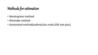 Image result for ESR Methods