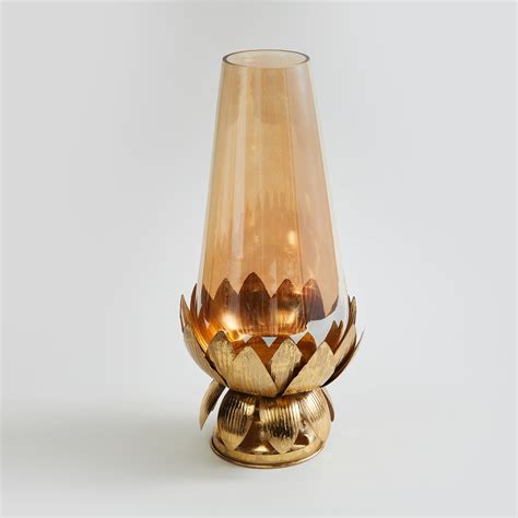 Buy Rylee Glass Vase with Lotus Stand from Home Centre at just INR 1799.0