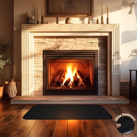 Amazon.com: Dwellaro Rectangular Fireproof Hearth Pad for Wood Stove ...