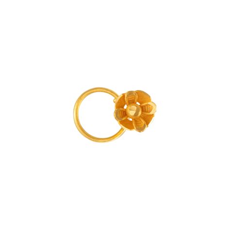 22KT (916) Yellow Gold Nose Ring – P.C. Chandra Jewellers