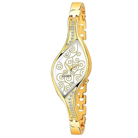 ADAMO Enchant Gold Dial Women's & Girl's Watch 9710YM04 : Amazon.in ...